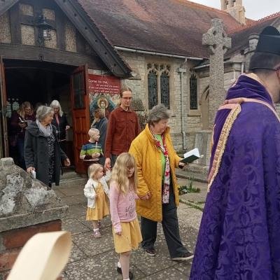 Palm Sunday: procession