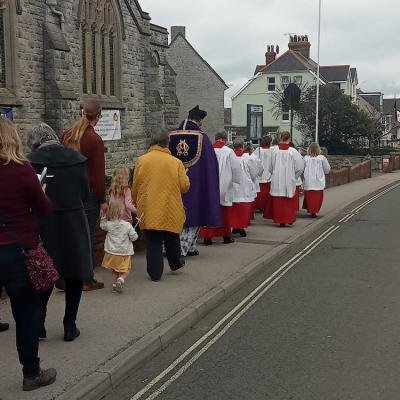 Palm Sunday: procession