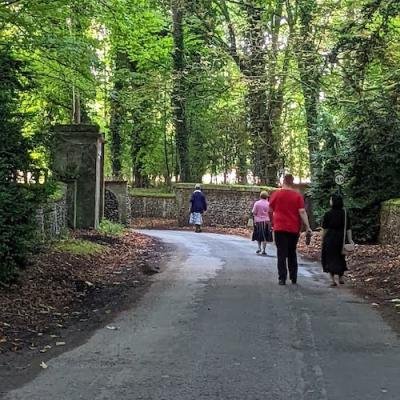 Walking to the Parish church